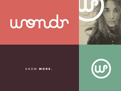 WONDR app branding clothing fashion logo style technology