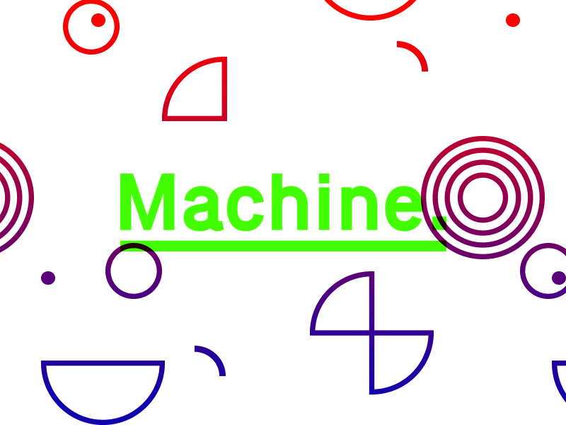 Machine gradient machine pattern shapes type