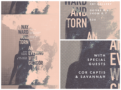 WW&T design flier gig gungor poster show typography
