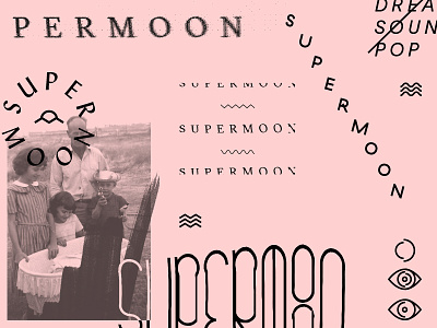 Supermoon austin band branding design logo mark supermoon texas