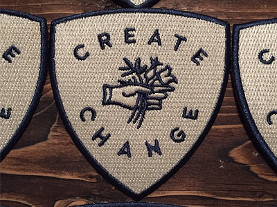 Create Change Patches apparel change create design embroidery heart mark patch take