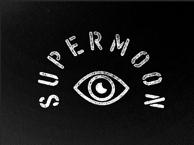 Supermoon Stencil austin band design logo stencil supermoon texas typography