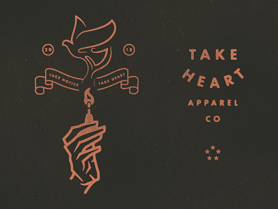 FireDove apparel design dove hand heart illustration match mo springfield take typography