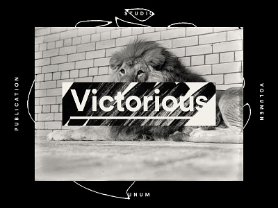 VCTRS #1 layout lion magazine publication type typography victorious zine