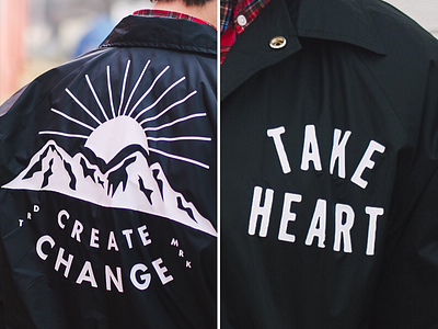 TH Jackets coach design heart jacket lockup missouri mountain springfield take typography