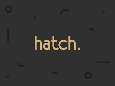 Hatch 01 brand chicago company design illinois logo mark pattern production record shapes typography