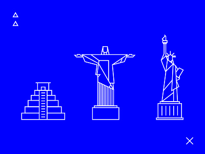 07142015 art blue design icons landmarks lines map shapes