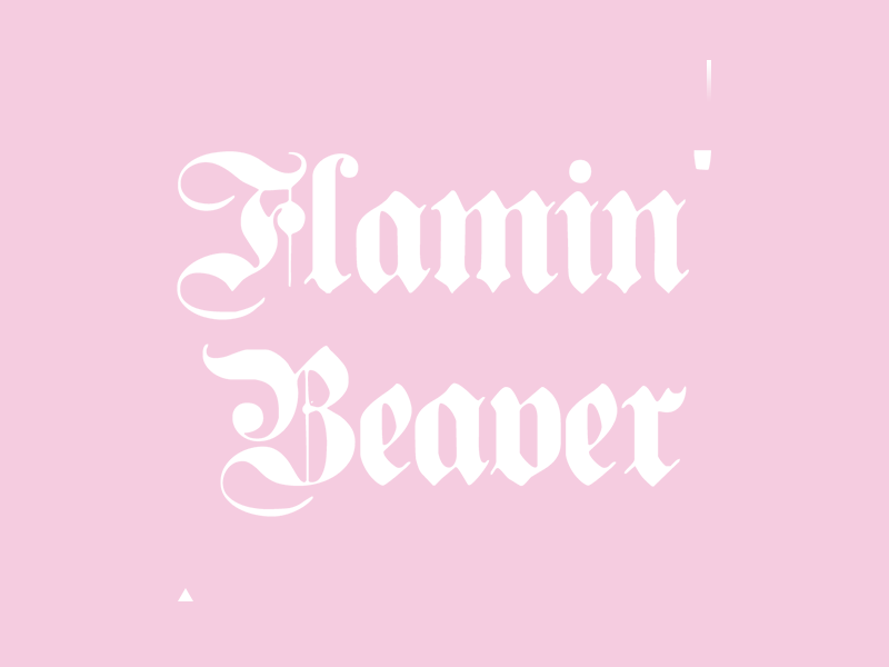 07272015 beaver blackletter design flamin gif warp