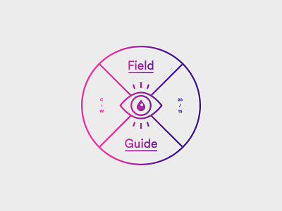 08262015 badge circle eye field guide lockup logo mark water