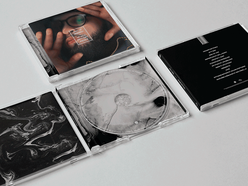 #UNCOMFORTABLE album andy design layout mineo reach records typography uncomfortable