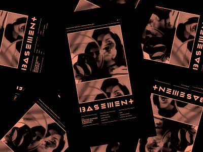 09202015 basement design flier halloween kansas lawrence photograph poster typography