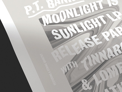 01112016 austin design flier music p.t. banks poster release show typography wave