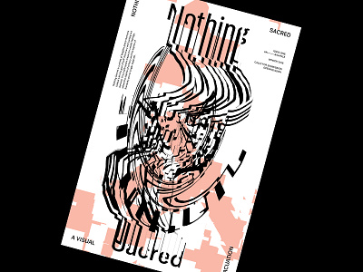 05152016 design graphic layout nothing sacred poster print publication type warp