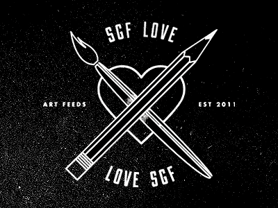 12052012 art feeds grunge heard logo missouri mo monogram paintbrush pencil shirt springfield