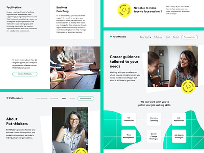 PathMakers Career Coach redesign v2.0 branding branding design design logo redesign typography ui ux web web design