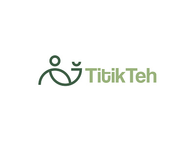 Titik Teh / Logo Design branding design flat icon logo minimal type typography vector