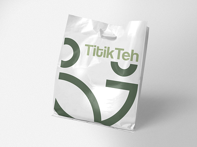 Plastic Bag Packaging for Titik Teh branding food and beverage logo packaging