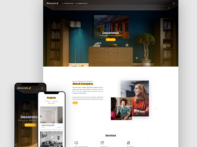 DecorateX Furniture & Decoration architecture decoratex decoration furniture furniture design furniture store html5 template ui user interface ux