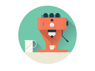 Espresso Machine icon illustration