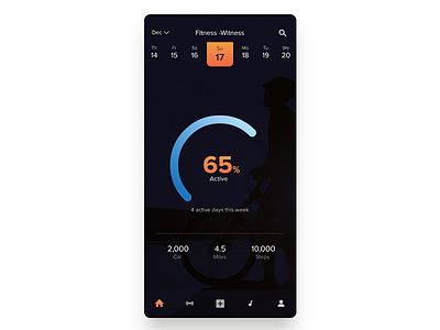 Fitness Witness app design graphic ui design ux visual design