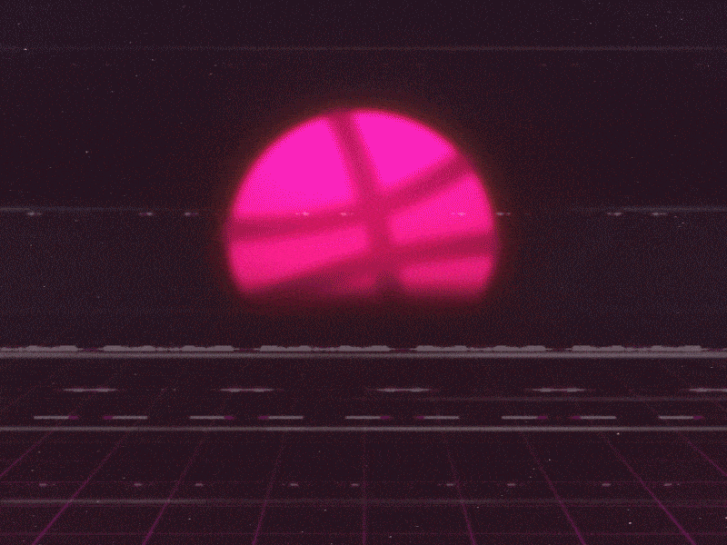 Hello Dribbble 80s style after effects animation motion
