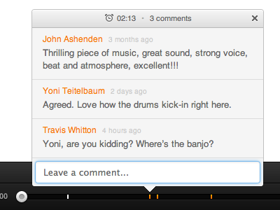 Comments comments grooveshark interface music player ui