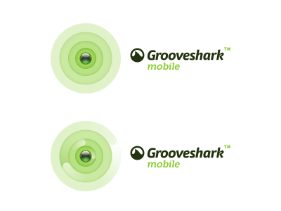 Grooveshark Mobile Logo Concepts green grooveshark logo mobile