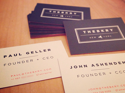 The BKRY Business Cards