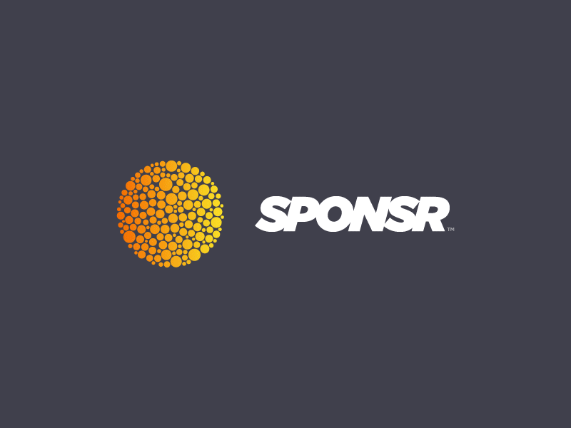 Sponsr Logo - Revised Concept bold branding circle color blind gradient identity italic logo ring simple sponsr universe