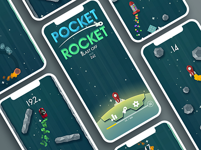 Pocket Rocket android app game game art gaming graphics illustration ios mobile