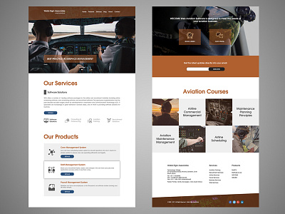 Web Elgin Associates Design 2 aviation graphic design landing page web design