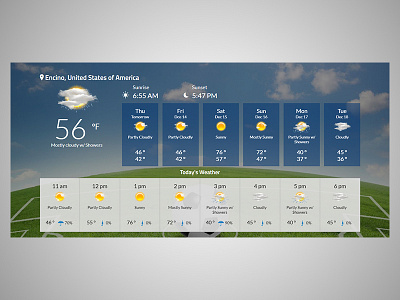 Weather Section Design Concept