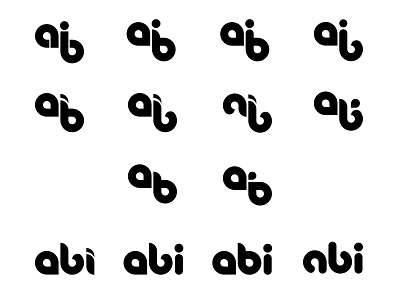 ABI Logo - Logo with my first name ABI abi logo design suggestion graphic design illustration logo design personal logo text logo type logo wordmark logo