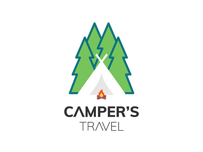 Campers Travel Logo Design