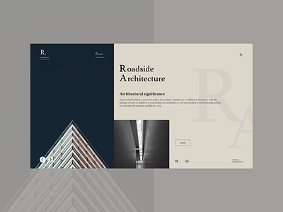 Roadside Architecture design ui web