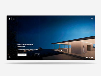 HOUSE IN R O DE JANEIRO affter effects arquitecture clear ui ui ux web design white ui