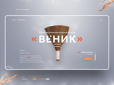 "BROOM" behance broom dribbble landing promo ui ux web web design