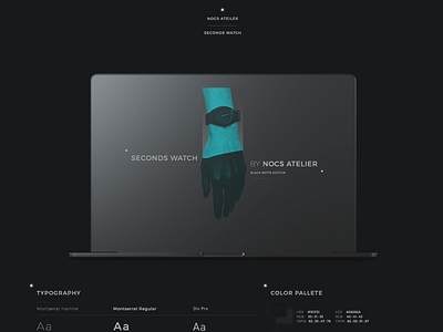 Seconds watch by Nocs Ateiler web design