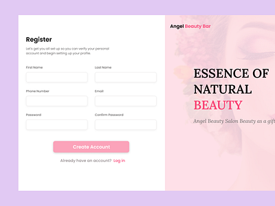 Sign Up / Registration UI Page Design