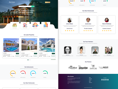 Real Estate Website UI/UX Design app branding design graphic design illustration landing page logo real estate real estate website typography ui uiux ux webpage webpage design website