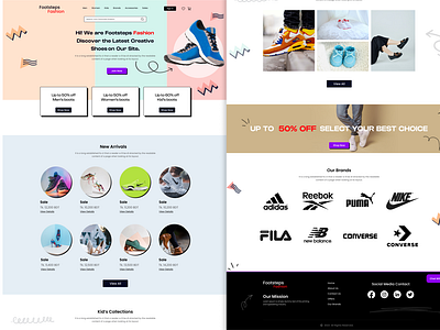 Shoes Website UI/UX Design