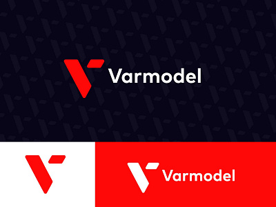 Varmodel modern minimalist logo design