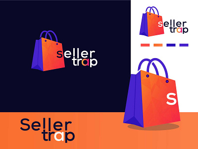 Seller trap online shop logo design