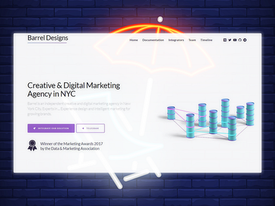 Design agency concept agency design flat ui web