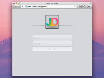 Login with preview animation gif input jdesigns login preview