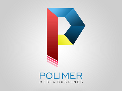 Bussines Logo Polimer bussines design flat illustration logo vector