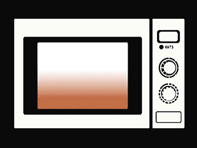 microwave black concept editorial graphic icon illustration microondas microwave red sticker símbolo vector