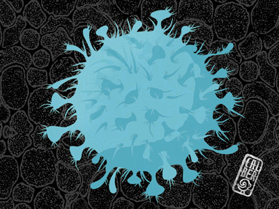 bola colour composition coronavirus covid19 graphic illustration poem poster sketch texture tone vector