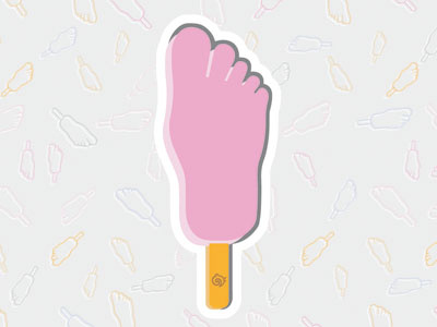 Frigopie colour concept conceptual frigopie gadge ice lolly icon illustration logo pink polo shading