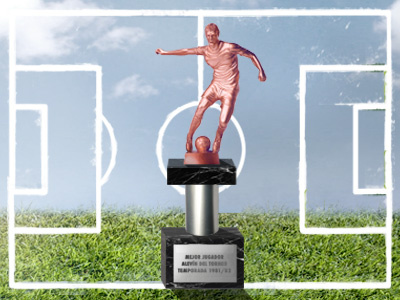 futbol composition construcction futbol illustration perspective poster shading texture trofeo trophy